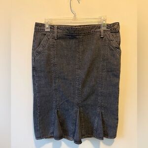Classic Fins VINTAGE Dark Gray Denim Short Skirt